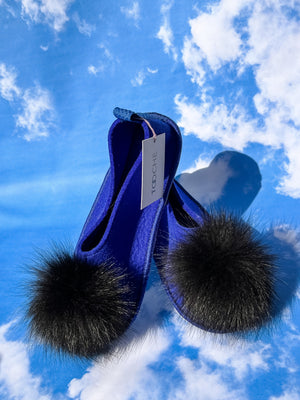 BLUE BLACK slippers