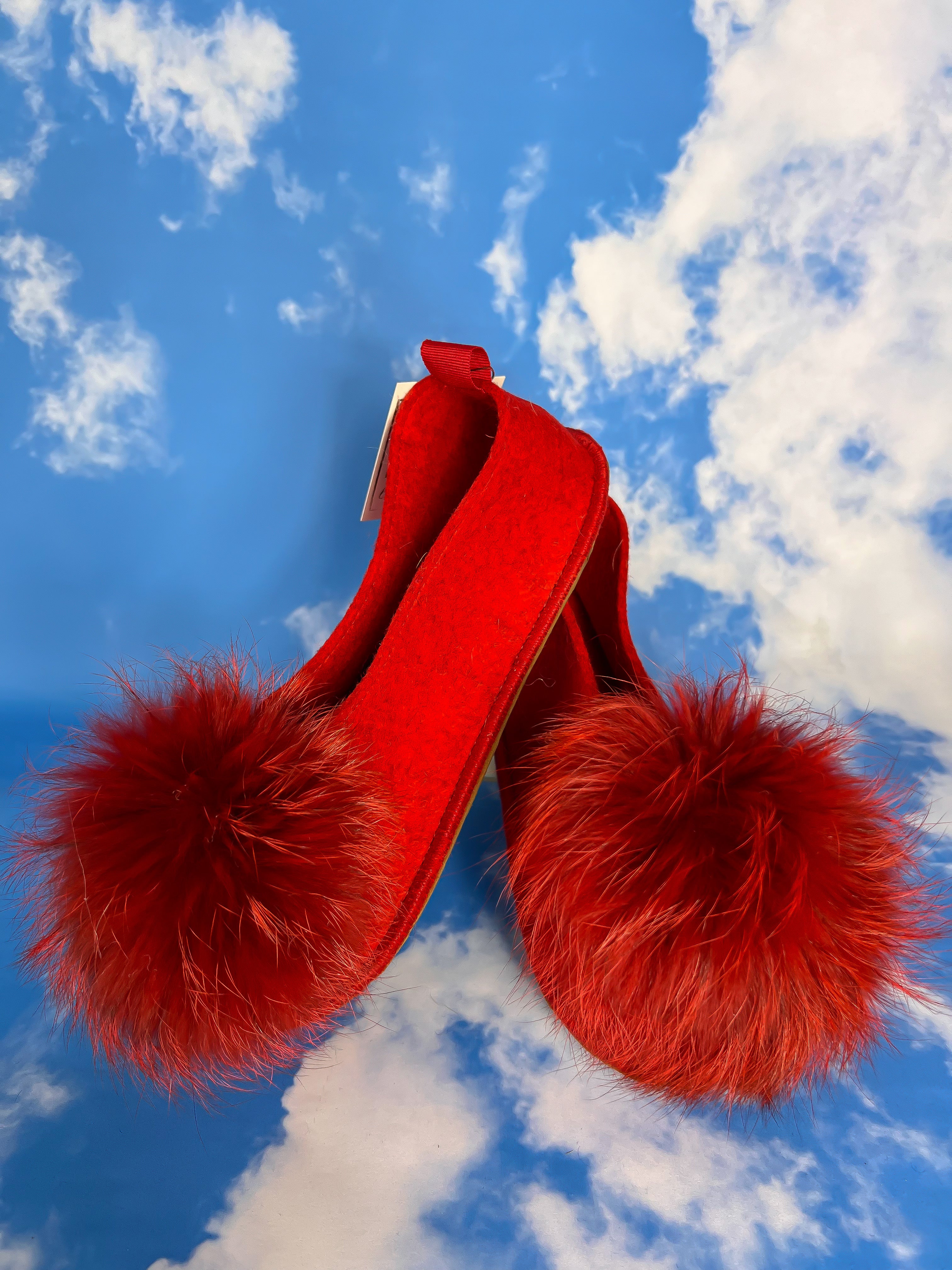 RED slippers