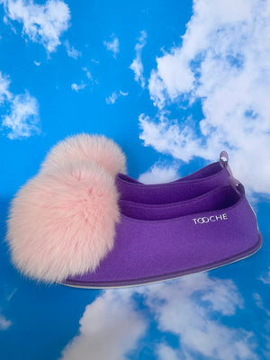 PURPLE & PINK slippers