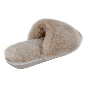 ANOA Beige sheep slippers