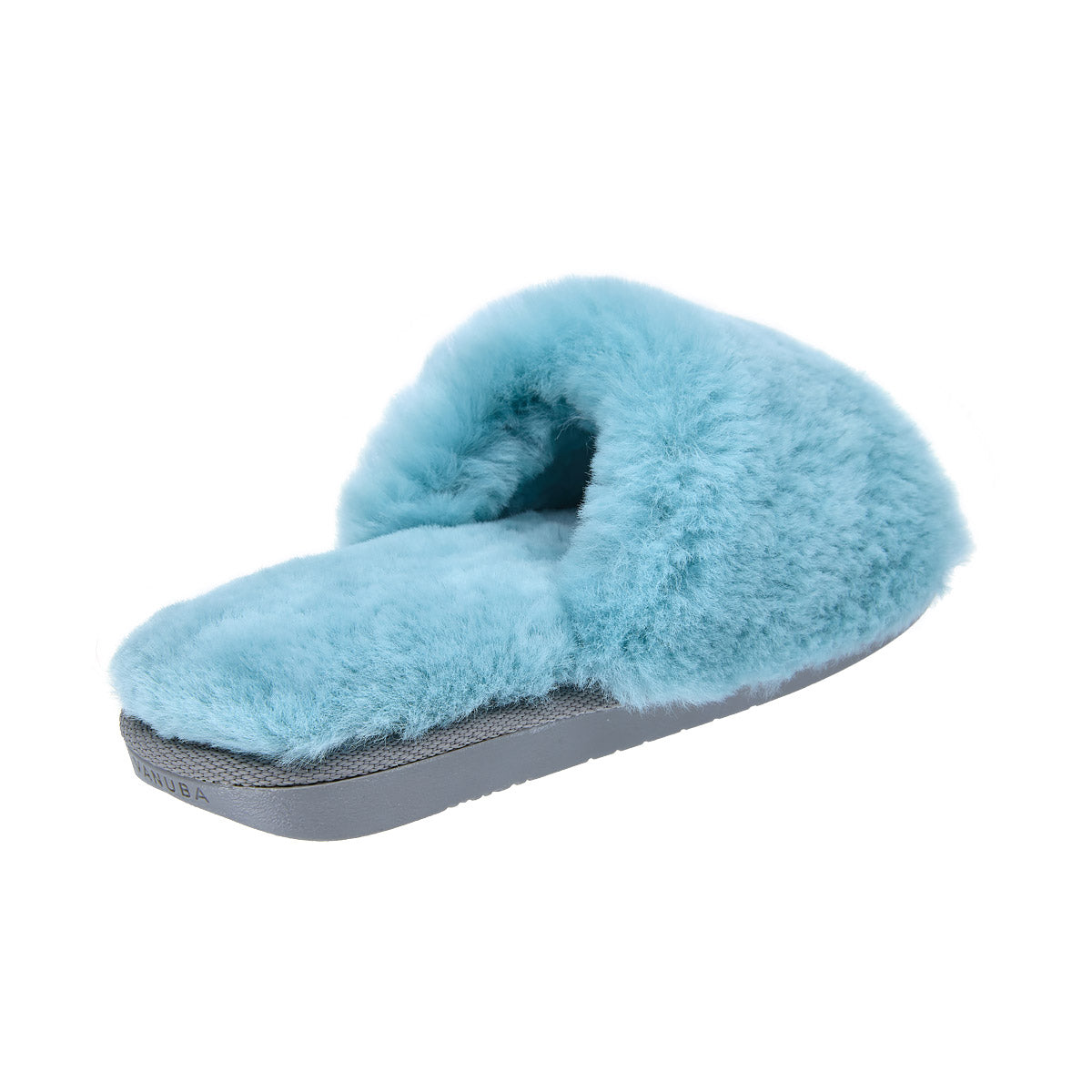 ANOA Sky blue sheep slippers
