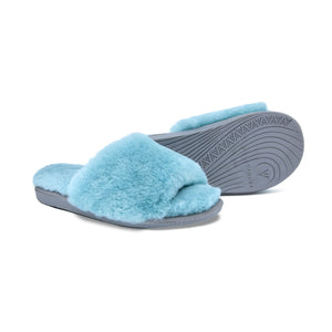 ANOA Sky blue sheep slippers