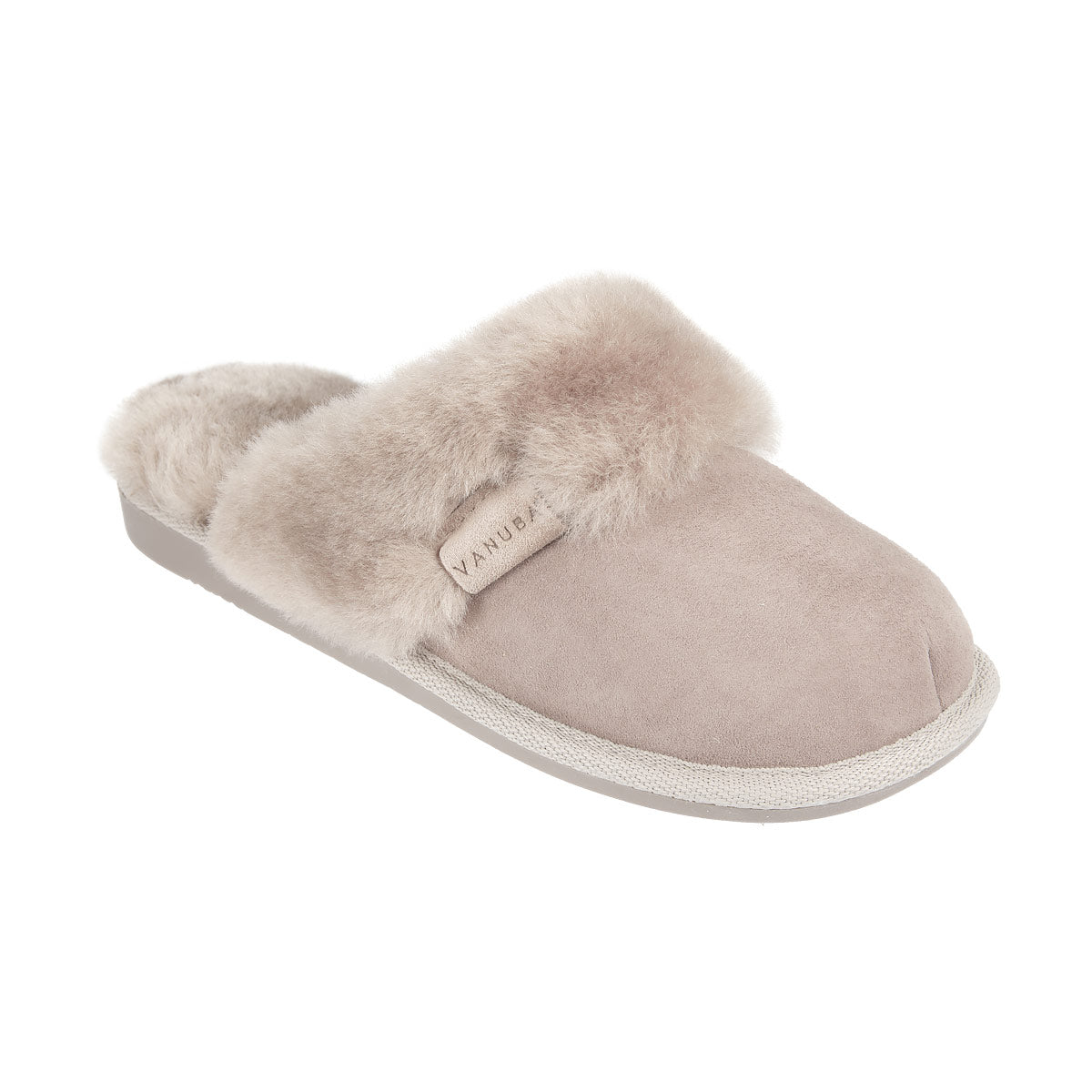 CASHMERE Beige sheep slippers