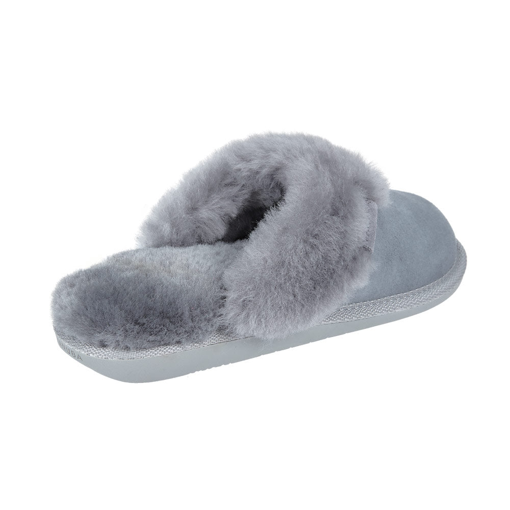 CASHMERE Sky Blue sheep slippers
