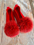 RED slippers
