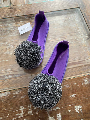BLUEBERRY CHIA vegan slippers