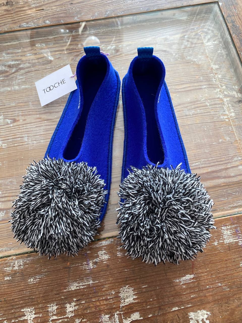 BLUE CHIA vegan slippers