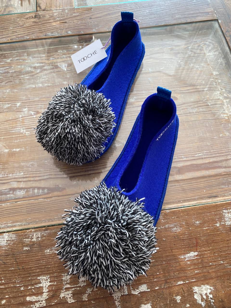 BLUE CHIA vegan slippers
