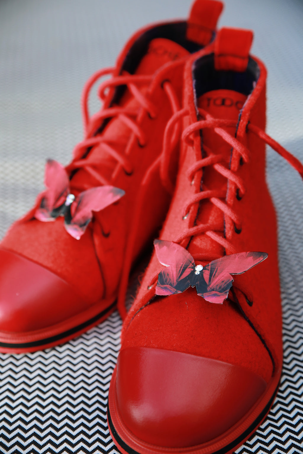 CANDY APPLE RED shoes